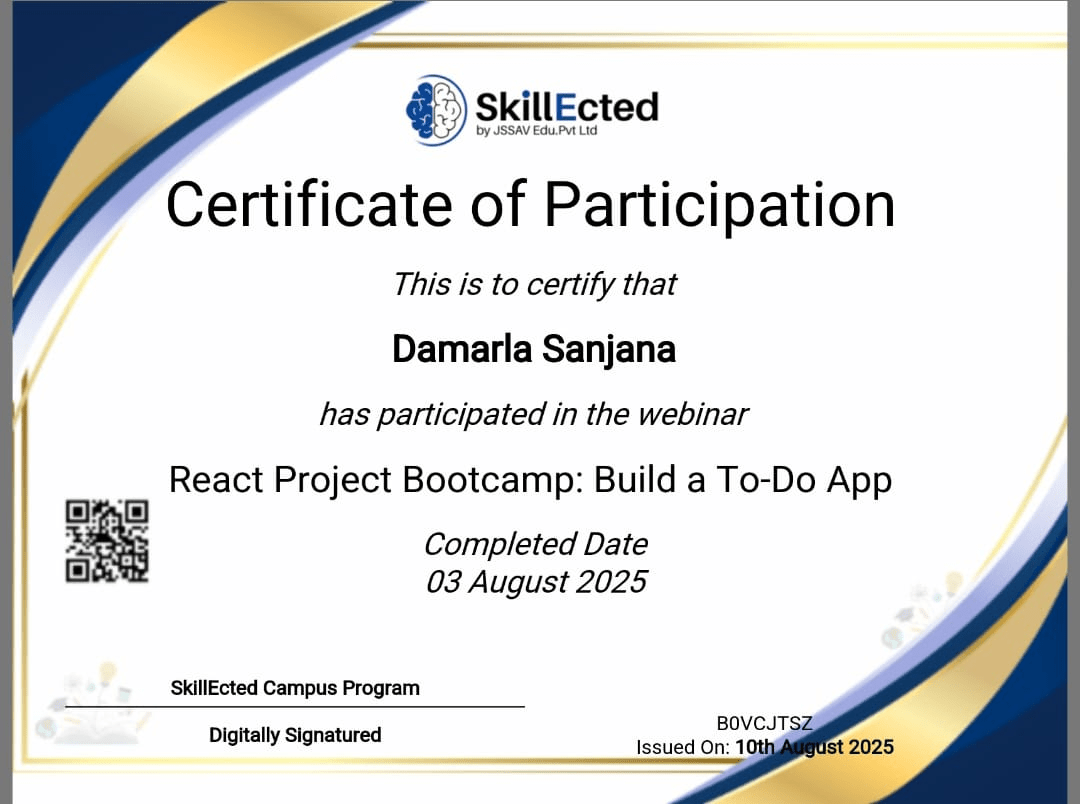 Certificate 8